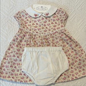 Floral Print Dress with Bloomers